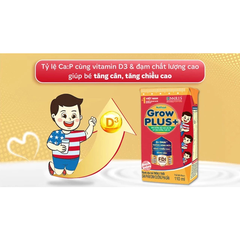 [Thùng 12 lốc] Sữa pha sẵn Nutifood GrowPLUS+ đỏ 110ml và 180ml (lốc 4 hộp)