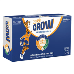 [Thùng 12 lốc] Sữa pha sẵn Nutifood NuVi Grow 110ml và 180ml (lốc 4 hộp)