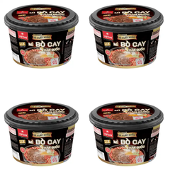 Thùng 12 tô mì bò cay Hàn Quốc Vifon tô 140g (chất lượng xuất khẩu)