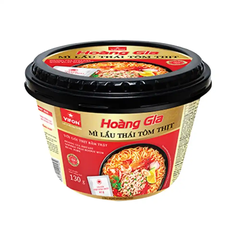 Thùng 12 tô mì kim chi thịt bò,tôm thịt, thịt bằm Vifon Hoàng Gia tô 130g