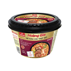 Thùng 12 tô mì kim chi thịt bò,tôm thịt, thịt bằm Vifon Hoàng Gia tô 130g