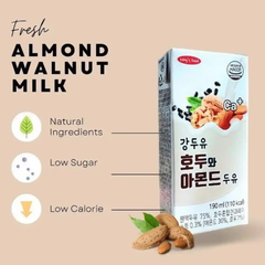 Thùng 16 hộp sữa hạt hạnh nhân óc chó Kang's Food 190ml