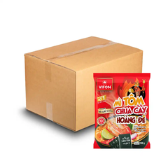 Thùng 18 gói mì xuất khẩu Vifon vị sườn heo nướng Bali/tôm chua cay hoàng đế gói 100g
