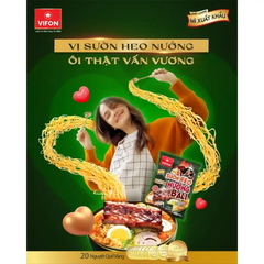 Thùng 18 gói mì xuất khẩu Vifon vị sườn heo nướng Bali/tôm chua cay hoàng đế gói 100g