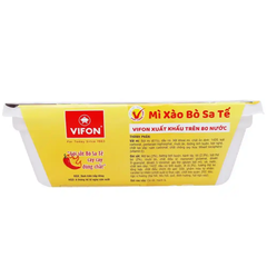 Thùng 18 khay mì xào bò sa tế Vifon 90g [có gói sốt thịt]