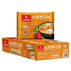 Thùng 20 gói mì xuất khẩu Vifon vị kim chi/lẩu thái/mix vị gói 80g