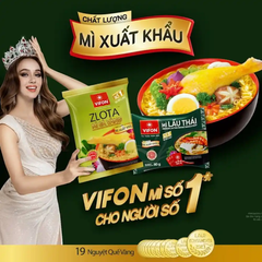 Thùng 20 gói mì xuất khẩu Vifon vị kim chi/lẩu thái/mix vị gói 80g