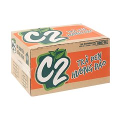 Thùng 24 chai hồng trà C2 vị đào 455ml