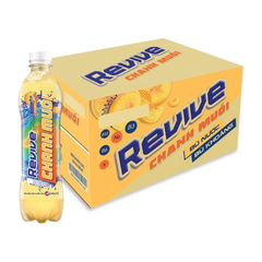 Thùng 24 chai nước bù khoáng Revive chanh muối 390ml