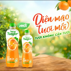 Thùng 24 chai nước cam ép Twister 320ml