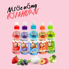Thùng 24 chai nước lợi khuẩn Cocomong vị sữa/dâu/táo/đào/việt quất chai 235ml