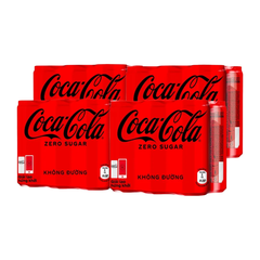 Thùng 24 chai nước ngọt Coca Cola zero sugar 320ml