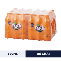 Thùng 24 chai nước ngọt Fanta cam 390ml