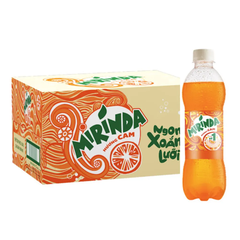 Thùng 24 chai nước ngọt Mirinda cam 390ml