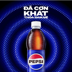 Thùng 24 chai nước ngọt Pepsi Cola 390ml