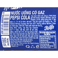 Thùng 24 chai nước ngọt Pepsi Cola 600ml