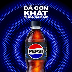 Thùng 24 chai nước ngọt Pepsi không calo 390ml
