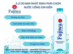 Thùng 24 chai nước pH8 bổ sung kiềm Fujiwa 300ml