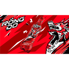 Thùng 24 chai nước tăng lực Rồng Đỏ hương dâu 330ml