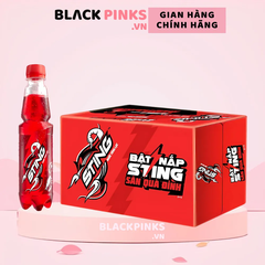 Thùng 24 chai nước tăng lực Sting hương dâu 330ml