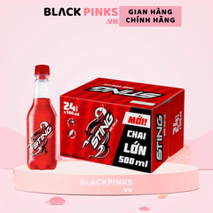 Thùng 24 chai nước tăng lực Sting hương dâu 500ml