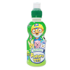 Thùng 24 chai nước trái cây Pororo vị dâu/việt quât/nhiệt đới/táo/sữa/ chuối chai 235ml