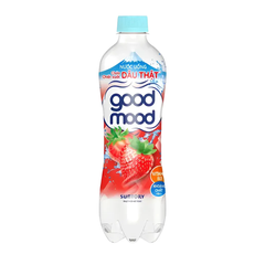 Thùng 24 chai nước uống Good mood vị dâu 450ml