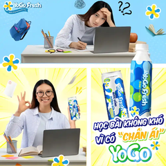 Thùng 24 chai nước uống hương sữa chua Yogo fresh 580ml