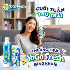 Thùng 24 chai nước uống hương sữa chua Yogo fresh 580ml