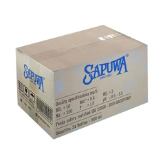 Thùng 24 chai nước uống tinh khiết Sapuwa 500ml