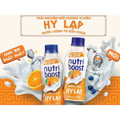Thùng 24 chai sữa chua uống Nutriboost Hy Lạp  cam 170ml