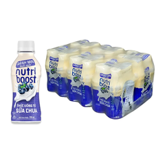 Thùng 24 chai sữa chua uống Nutriboost Hy Lạp việt quất 170ml