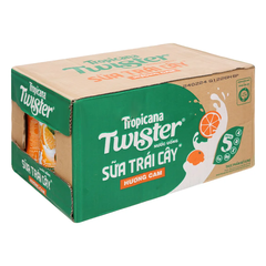 Thùng 24 chai sữa trái cây Juicy Milk vị cam 320ml