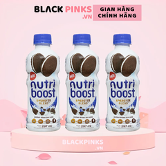 Thùng 24 chai sữa trái cây Nutriboost bánh quy kem 297ml