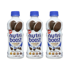 Thùng 24 chai sữa trái cây Nutriboost bánh quy kem 297ml