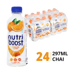 Thùng 24 chai sữa trái cây Nutriboost cam mật ong 297ml