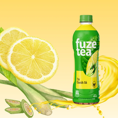 Thùng 24 chai trà chanh sả Fuzetea+ 450ml