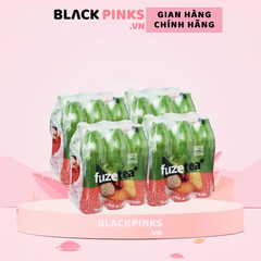 Thùng 24 chai trà đào và hạt chia Fuzetea+ 450ml