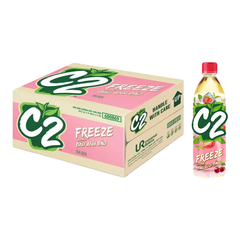 Thùng 24 chai trà đen C2 hương dâu anh đào 455ml