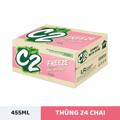 Thùng 24 chai trà đen C2 hương dâu anh đào 455ml