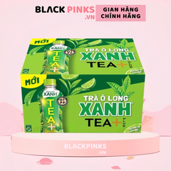 Thùng 24 chai trà ô long xanh TEA+ Plus vị chanh 450ml