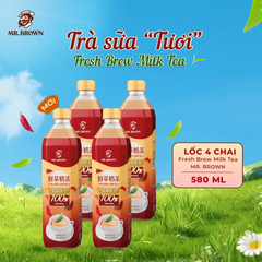 Thùng 24 chai trà sữa Mr.Brown Fresh Brew 580ml