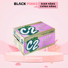 Thùng 24 chai trà xanh C2 Freeze hương dâu anh đào 455ml