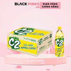 Thùng 24 chai trà xanh C2 hương chanh 455ml