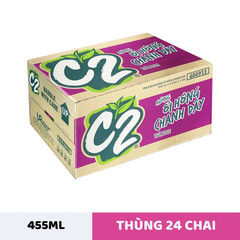 Thùng 24 chai trà xanh C2 hương ổi hồng chanh dây 455ml