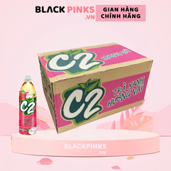 Thùng 24 chai trà xanh C2 hương vải 455ml