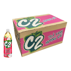 Thùng 24 chai trà xanh C2 hương vải 455ml