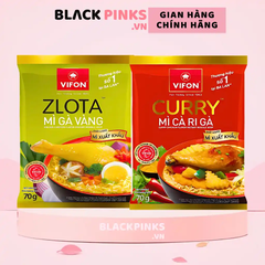 Thùng 24 gói mì xuất khẩu gà vàng Zlota/cà ri gà Curry Vifon gói 70g