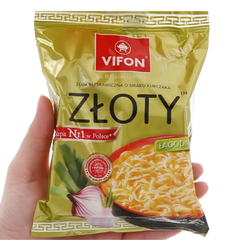 Thùng 24 gói mì xuất khẩu gà vàng Zlota/cà ri gà Curry Vifon gói 70g