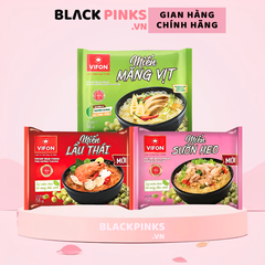 Thùng 24 gói miến Vifon vị lẩu thái/sườn heo/mang vịt 58g/60g